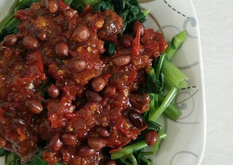 gambar untuk resep makanan Rujak kangkung