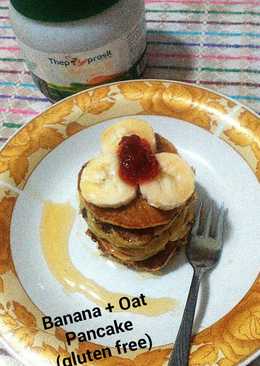Simply banana + oat pancake (gluten free)