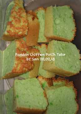 Pandan Chiffon Putih Telur