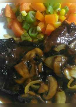 Blackpaper Steak Saus Jamur Kancing