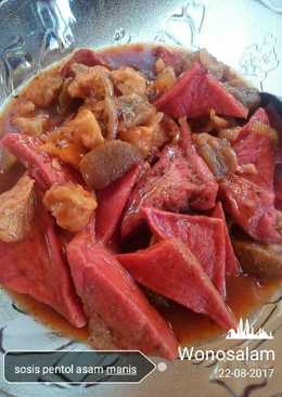 Sosis pentol asam manis