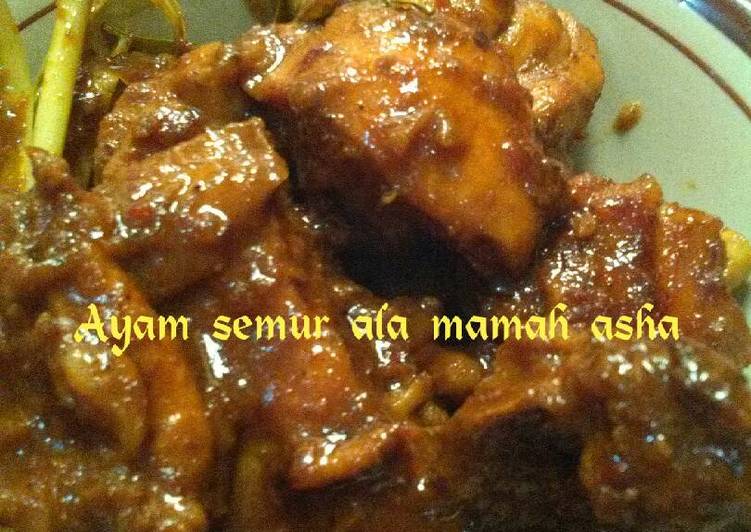 resep lengkap untuk Ayam semur ala ala