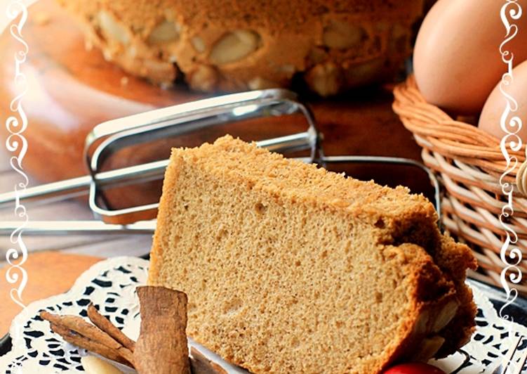 resep makanan Chiffon Cake Cinnamon Kenari Harum Lembutt