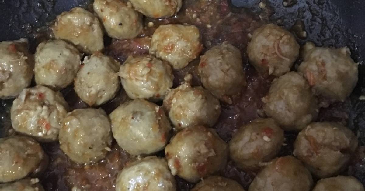 Resep Bakso bakar pedas teflon oleh zelika aprilia - Cookpad