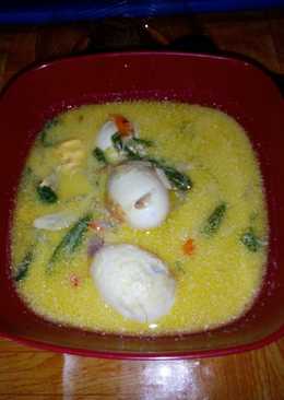 Telor kuah santan bumbu rajang