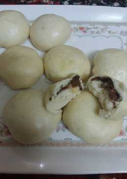 Bakpao lembut isi nutella dan kacang