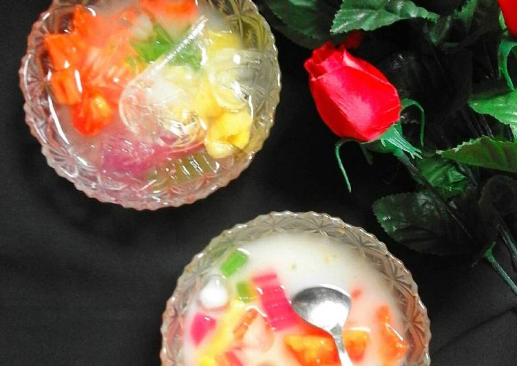 Resep Es Buah Jelly By Erni Puspaningrum