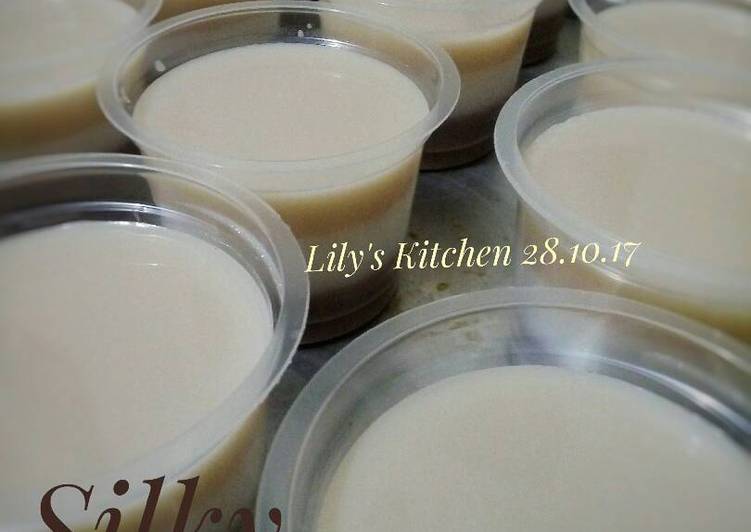 cara membuat Silky Tiramisu Pudding