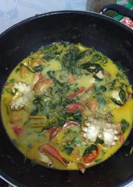 Kepiting Gulai daun ubi