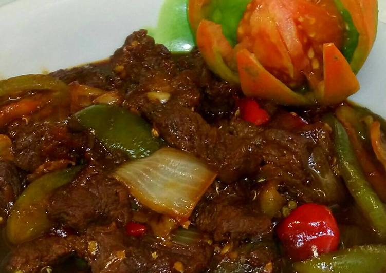 gambar untuk resep SATE GORENG DAGING SAPI #kitaberbagi