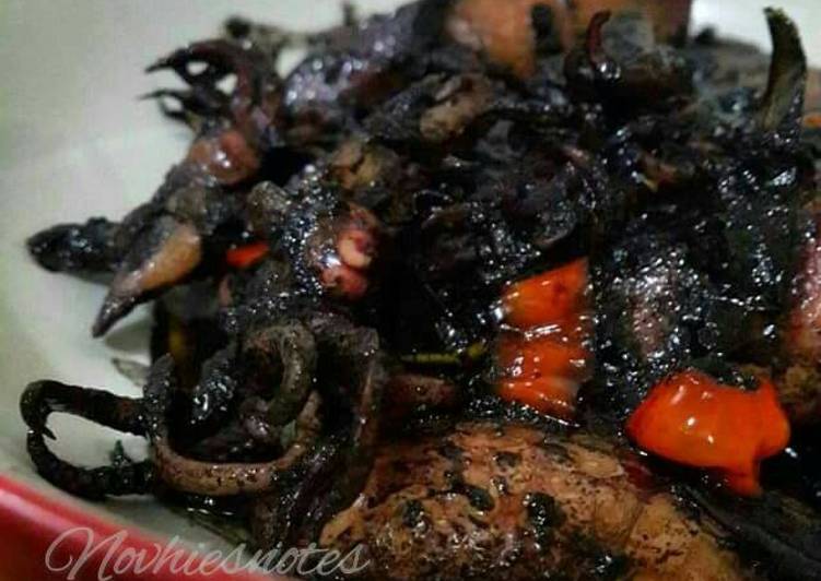 resep makanan Cumi-cumi Bumbu Hitam