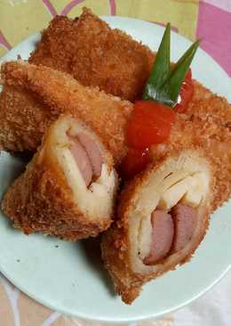 Roti Goreng Gulung Sosis