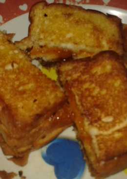 Roti bakar coknas (coklat nanas)