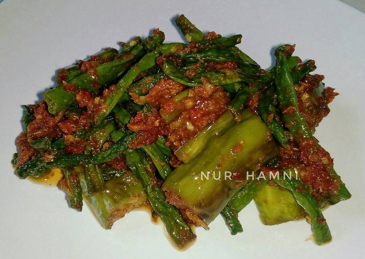 resep Balado terong+kacang panjang