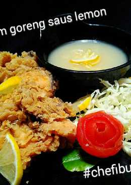 Ayam goreng saus lemon