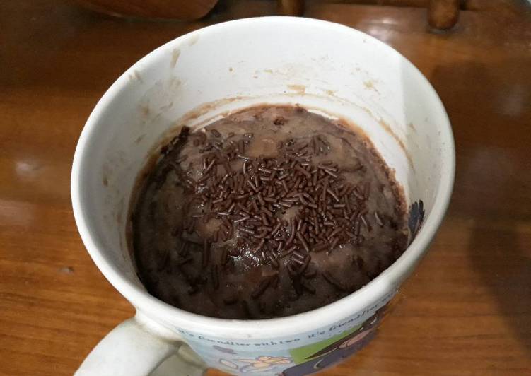 gambar untuk cara membuat Chocolate cake mug (microwave)