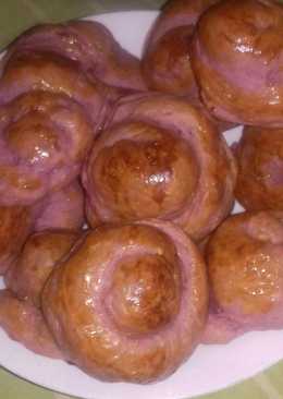 Roti ubi ungu eggless