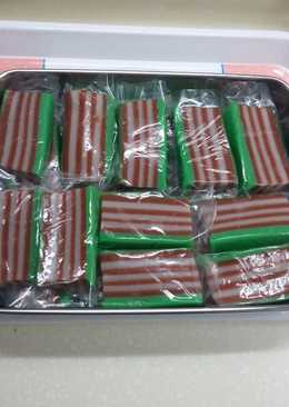 Kue Lapis Pandan Coklat
