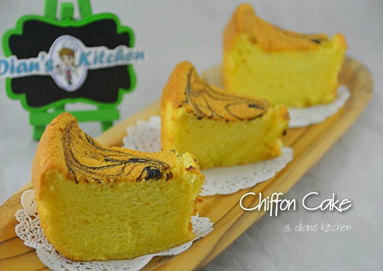 resep Chiffon Cake Lembut (3 telur)