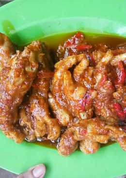 Ceker sayap kepala ayam sambal mercon