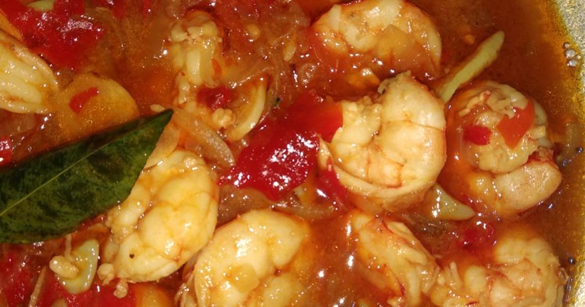 791 resep udang saus  padang  sederhana sedap  enak dan 