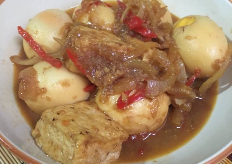 gambar untuk cara membuat Semur Tahu Telur Buru-buru