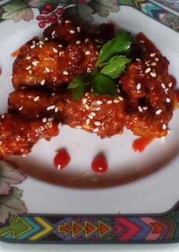 Ayam Goreng Pedas Manis Korea (Yangyoem Tongdak)