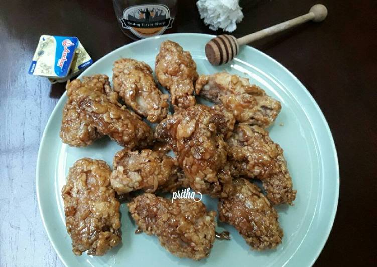 resep Korean Honey Butter Chicken Wings