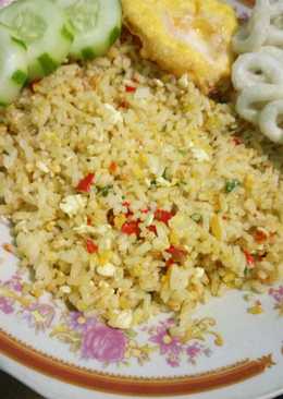 Nasi goreng daun bawang