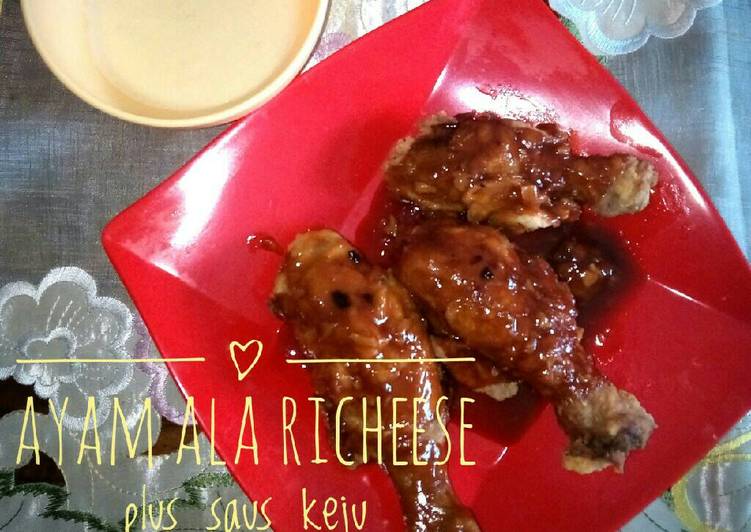 gambar untuk resep makanan Ayam ala Richeese plus saus keju