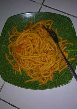 Mie gomak (spageti batak)