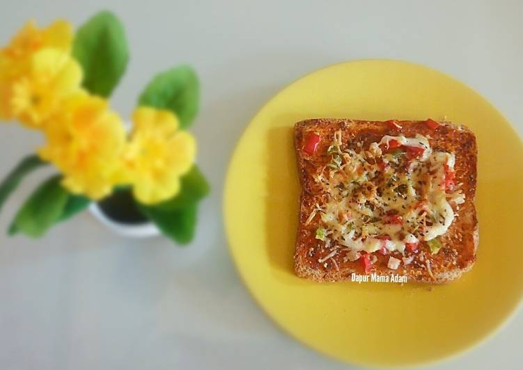 Resep Pizza Roti Tawar Renyah By Adam's Mommy