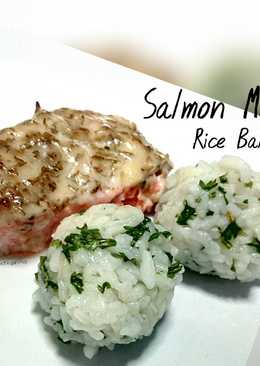 Salmon Mayo with Rice Ball