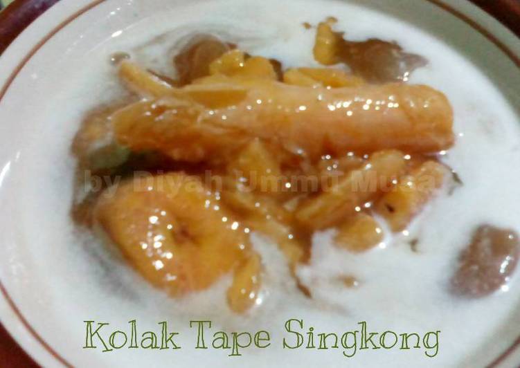 resep lengkap untuk Kolak Tape Singkong + pisang + kolang kaling