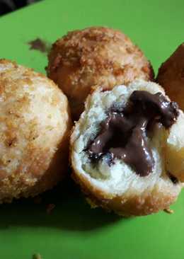 Roti goreng crispy coklat melted