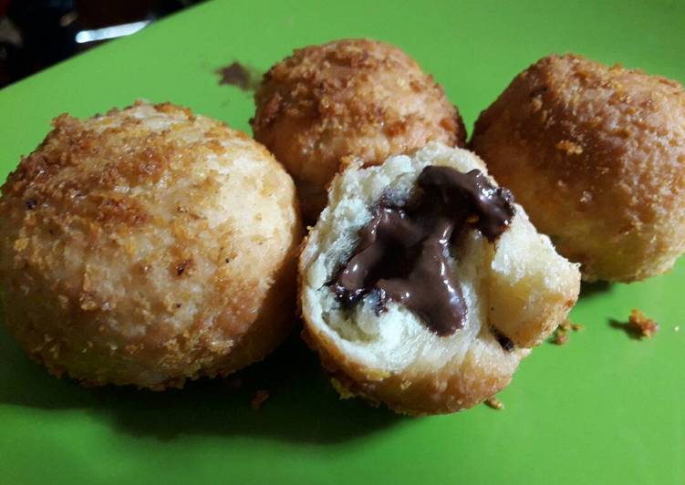 resep masakan Roti goreng crispy coklat melted