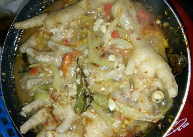 resep Ceker bawang Extra pedas Bon cabe level 10