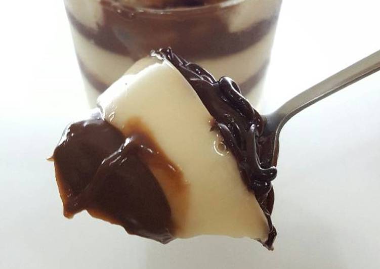 gambar untuk cara membuat Pudding Susu Vla Coklat