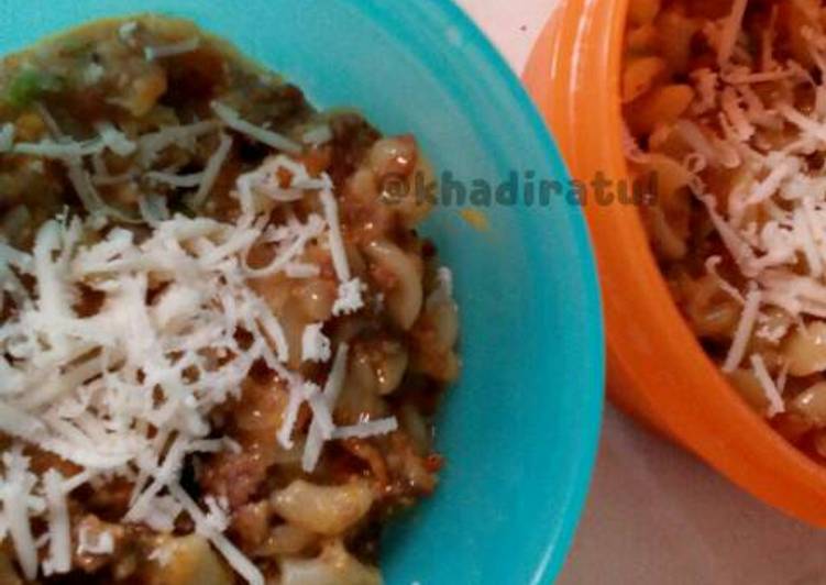 gambar untuk resep makanan Macaroni Schotel kukus Saos tomat #MPASI 9M+