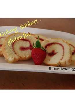 Bolu Gulung Stroberi - gluten free