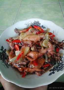 Cumi Asin Saos Tiram