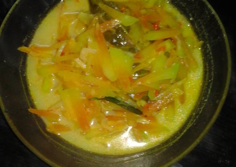 resep lengkap untuk Sayur lodeh Pepaya muda