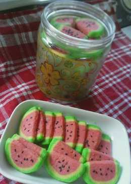 Cookies semangka cantik