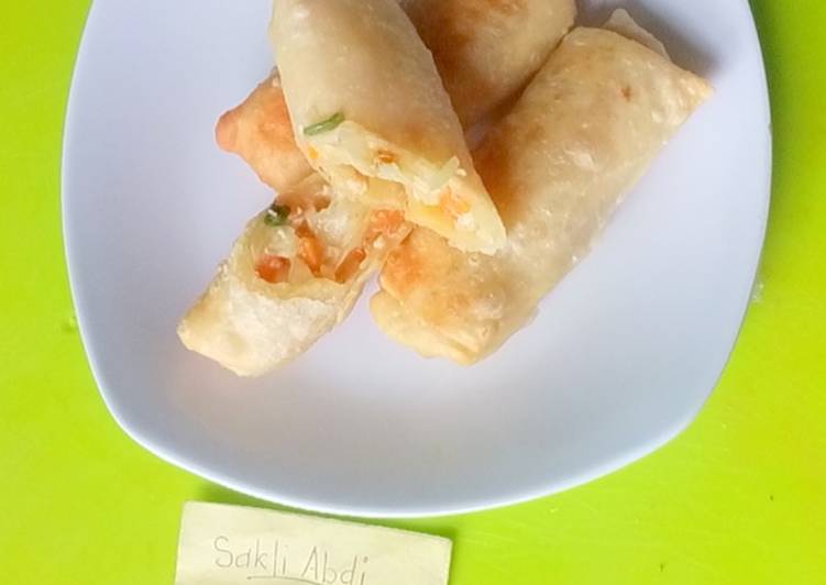 gambar untuk resep Lumpia istimewa Isi keju mozarela