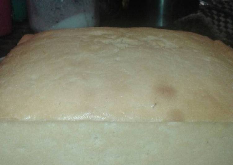 bahan dan cara membuat Condensed milk pound cake (bolu susu)