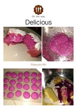 Donat pink buah naga