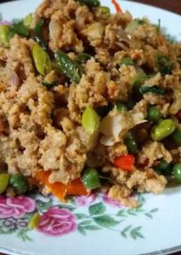 Oseng Oncom Leunca Pete