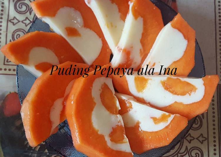 cara membuat Puding Pepaya Kekinian