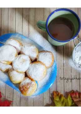 Donat tape isi pisang - eggless