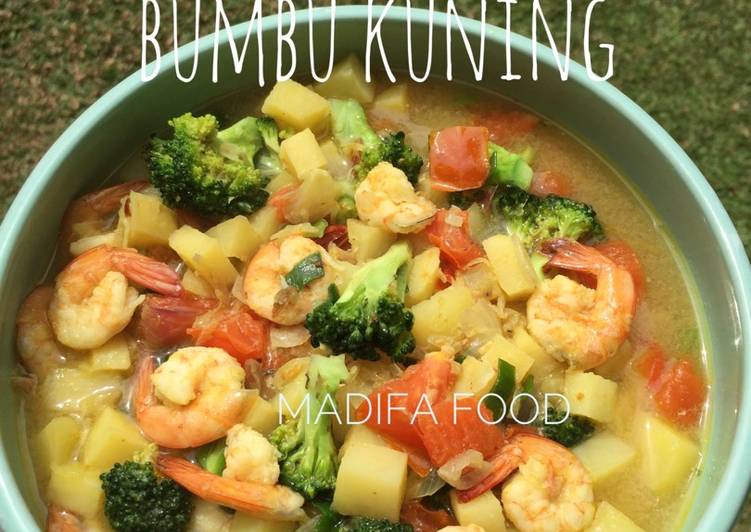 resep masakan Cah Udang Bumbu Kuning Ala Madifa